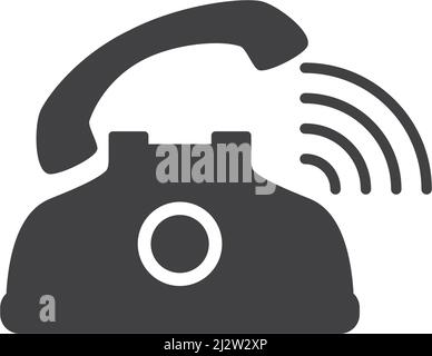 Telephone icon customer service call logo vector flat design Stock Vector
