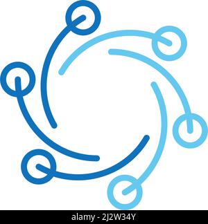 Circuit technology logo vector template Stock Vector