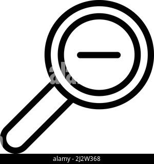 Zoom Out Vector Icon Design Illustration Stock Vector