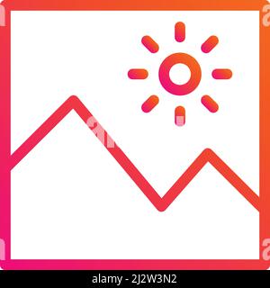 Picture Vector Icon Design Illustration Stock Vector