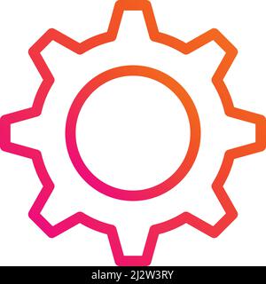 Setting Vector Icon Design Illustration Stock Vector