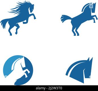 Horse Logo Template Vector illustration design Stock Vector