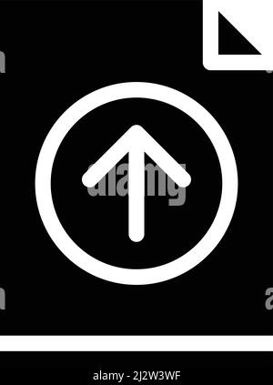 Upload Vector Icon Design Illustration Stock Vector