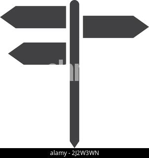 Direction icon vector flat design Stock Vector