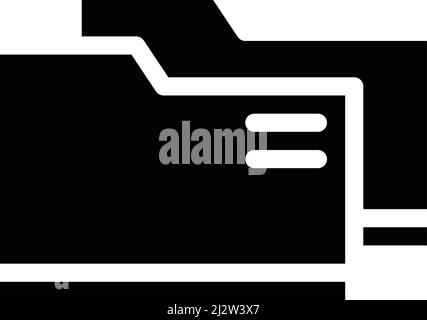 Folder Vector Icon Design Illustration Stock Vector