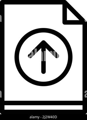 Upload Vector Icon Design Illustration Stock Vector