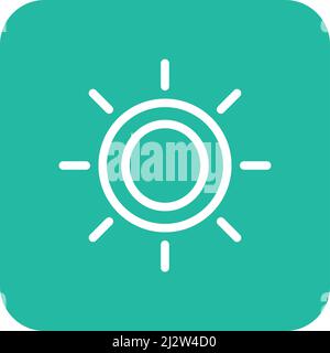Brightness Vector Icon Design Illustration Stock Vector