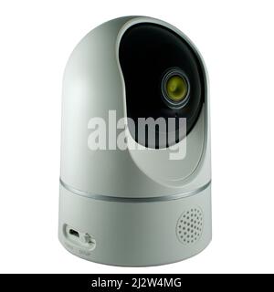 A new generation ip camera used in home and workplace security. Baby, child and elderly monitoring camera. Security camera that can broadcast over the Stock Photo