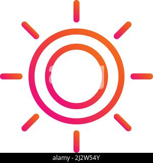 Brightness Vector Icon Design Illustration Stock Vector