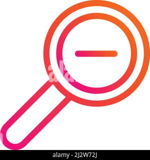 Zoom Out Vector Icon Design Illustration Stock Vector