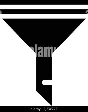 Filter Vector Icon Design Illustration Stock Vector
