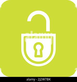 Unlock Vector Icon Design Illustration Stock Vector