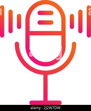 Microphone Vector Icon Design Illustration Stock Vector