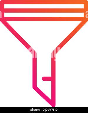 Filter Vector Icon Design Illustration Stock Vector
