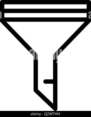 Filter Vector Icon Design Illustration Stock Vector