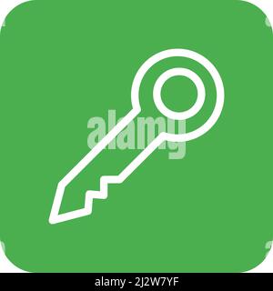 Key Vector Icon Design Illustration Stock Vector