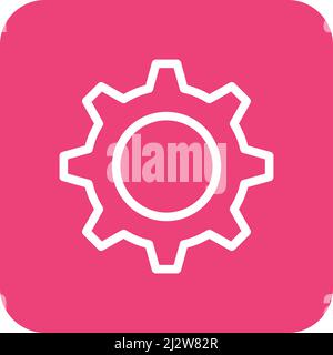 Setting Vector Icon Design Illustration Stock Vector