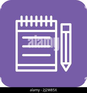 Note book Vector Icon Design Illustration Stock Vector