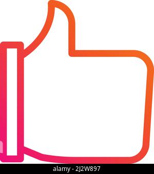 Like Vector Icon Design Illustration Stock Vector