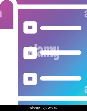 List Vector Icon Design Illustration Stock Vector