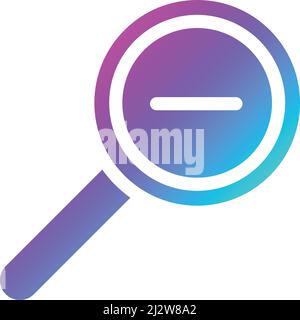 Zoom Out Vector Icon Design Illustration Stock Vector