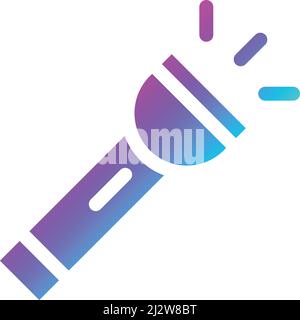 Torch Vector Icon Design Illustration Stock Vector