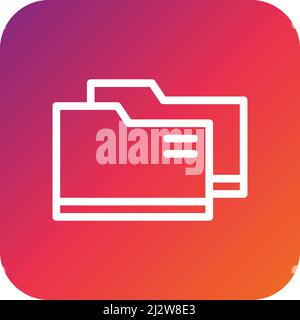 Folder Vector Icon Design Illustration Stock Vector