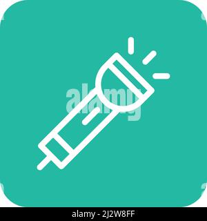 Torch Vector Icon Design Illustration Stock Vector