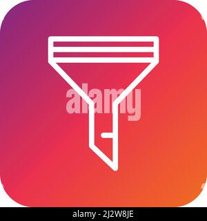 Filter Vector Icon Design Illustration Stock Vector