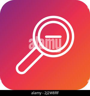 Zoom Out Vector Icon Design Illustration Stock Vector