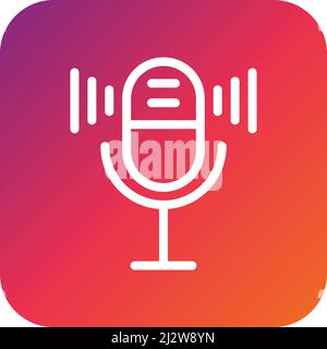 Microphone Vector Icon Design Illustration Stock Vector