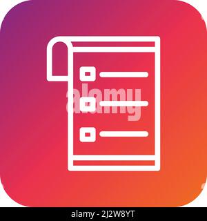 List Vector Icon Design Illustration Stock Vector