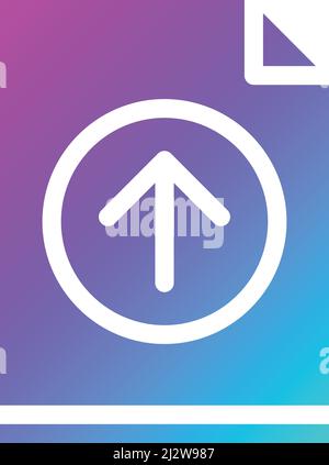 Upload Vector Icon Design Illustration Stock Vector