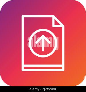 Upload Vector Icon Design Illustration Stock Vector