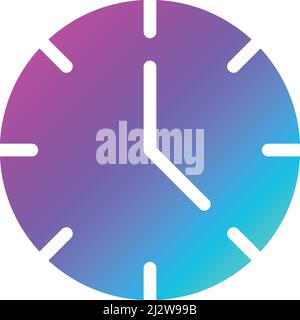 Clock Vector Icon Design Illustration Stock Vector