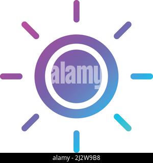 Brightness Vector Icon Design Illustration Stock Vector