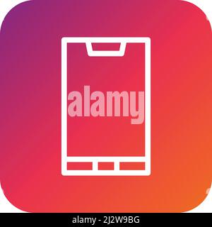 Mobile Phone Vector Icon Design Illustration Stock Vector