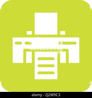 Printer Vector Icon Design Illustration Stock Vector