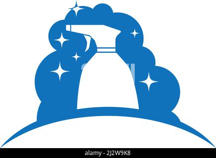 Cleaning logo and symbol ilustration vector template Stock Vector
