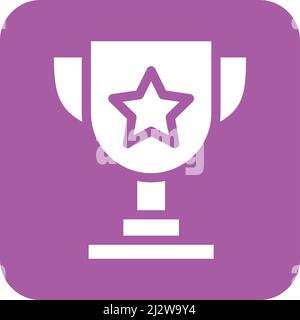 Trophy Vector Icon Design Illustration Stock Vector
