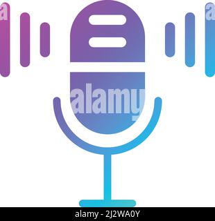 Microphone Vector Icon Design Illustration Stock Vector