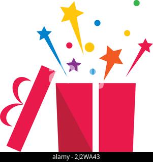 Gift Box, gift shop logo icon Vector design Stock Vector