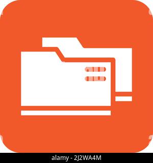 Folder Vector Icon Design Illustration Stock Vector