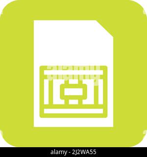 Sim Card Vector Icon Design Illustration Stock Vector