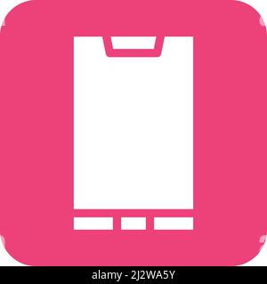 Mobile Phone Vector Icon Design Illustration Stock Vector
