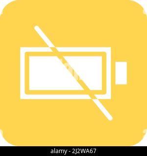 Empty Battery Vector Icon Design Illustration Stock Vector