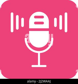 Microphone Vector Icon Design Illustration Stock Vector