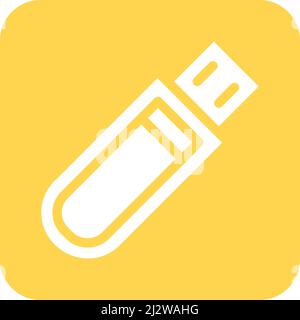 USB Vector Icon Design Illustration Stock Vector