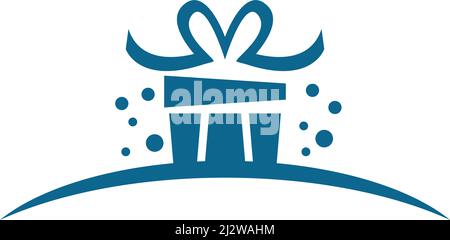 Gift Box, gift shop logo icon Vector design Stock Vector