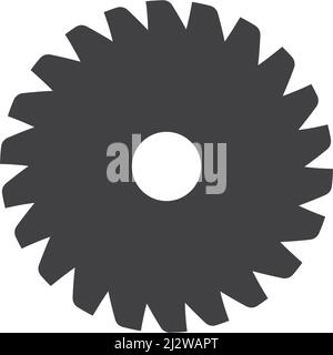 Metal saw logo vector icon template Stock Vector